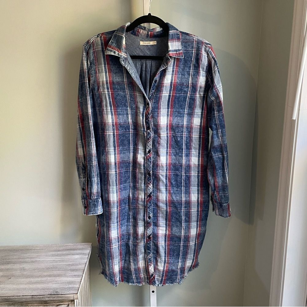 Sneak Peek Plaid Sweater Dress